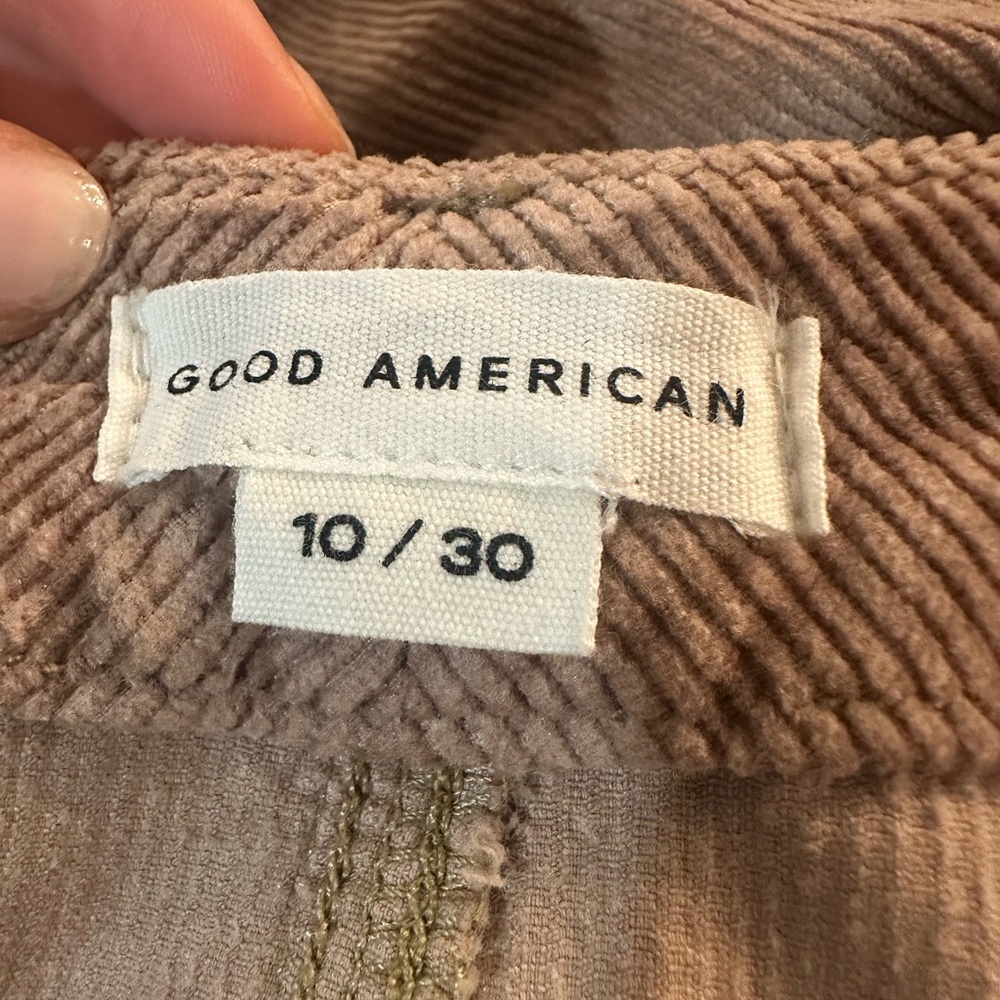 Good American brown wide leg corduroy pants- Size 10 - Picture 4 of 4